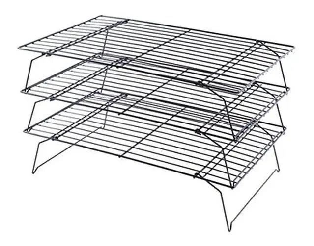 REJILLAS APILABLES DE ENFRIAMIENTO PARA REPOSTERIA 3 NIVELES ACERO INOXIDABLE - 7