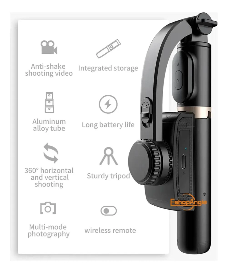ESTABILIZADOR GIMBAL 360 GRADOS PARA CELULARES Y SELFIE STICK - 4