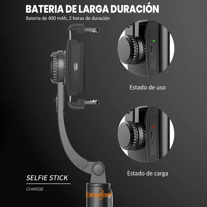 ESTABILIZADOR GIMBAL 360 GRADOS PARA CELULARES Y SELFIE STICK - 7