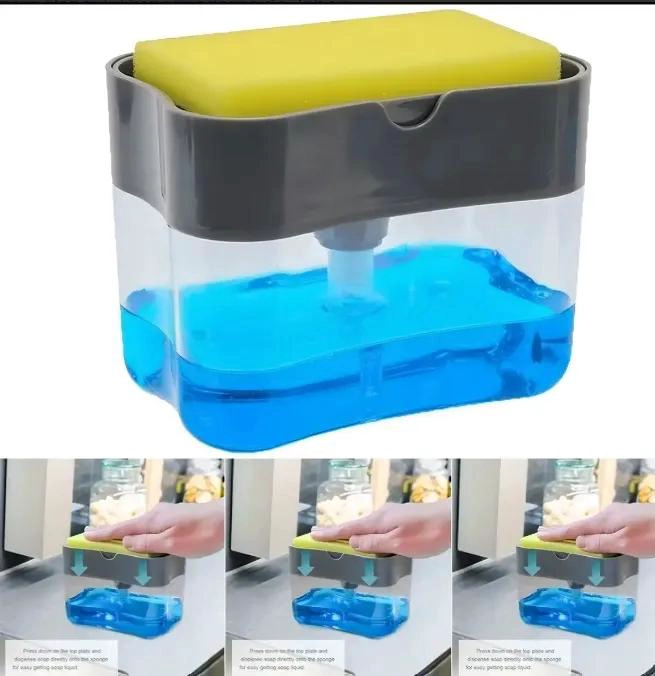 DISPENSADOR MANUAL DE JABON Y DETERGENTE DE 350 ML - 7