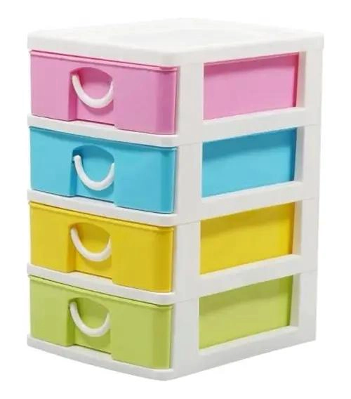 ORGANIZADOR DE ESCRITORIO MULTIUSO CON 4 CAJONES PARA OFICINA - 1