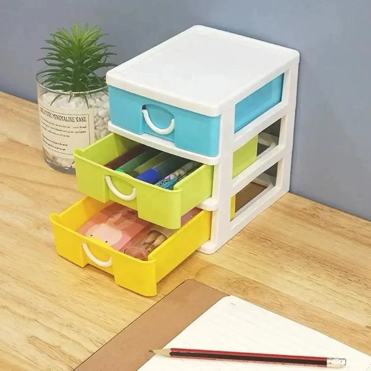 ORGANIZADOR DE ESCRITORIO MULTIUSO CON 4 CAJONES PARA OFICINA - 2