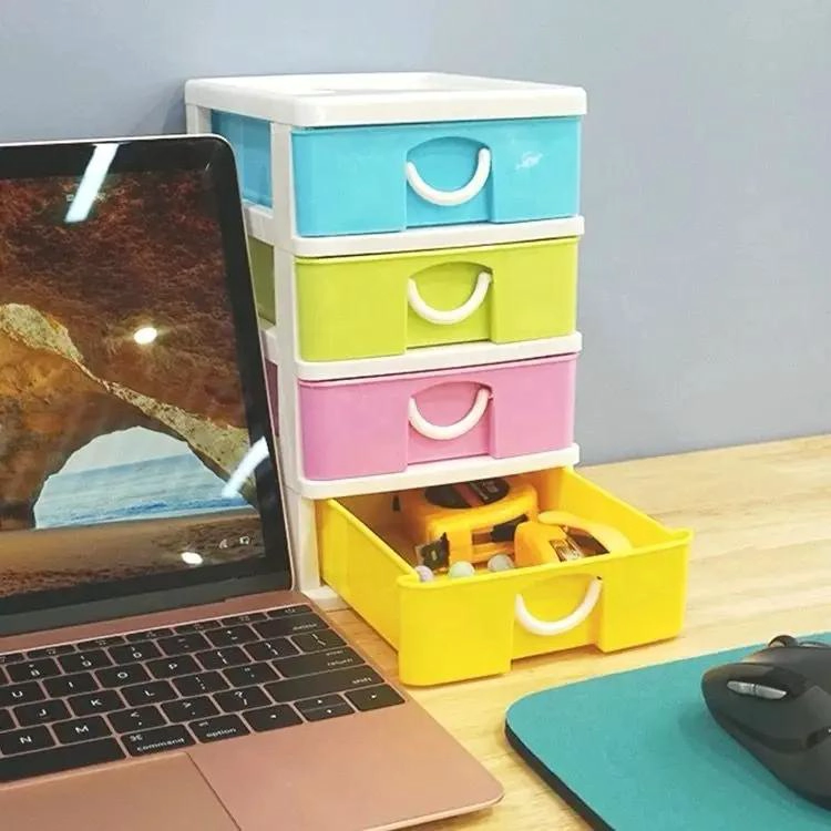 ORGANIZADOR DE ESCRITORIO MULTIUSO CON 4 CAJONES PARA OFICINA - 3