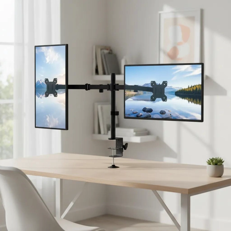 SOPORTE DOBLE ARTICULADO PARA MONITORES DE 14 A 32 PULGADAS - 3