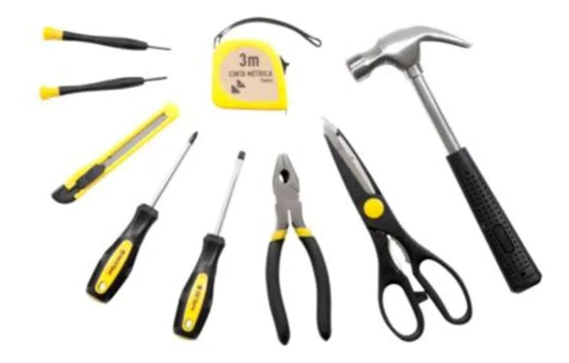 SET DE HERRAMIENTAS MANUALES 9 PIEZAS - 1