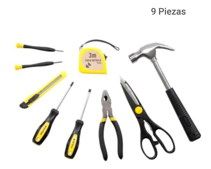 SET DE HERRAMIENTAS MANUALES 9 PIEZAS - 5