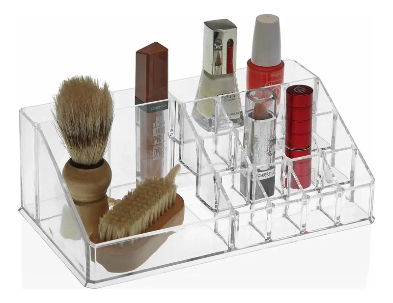 ORGANIZADOR ACRILICO TRANSPARENTE PARA MAQUILLAJE Y JOYAS - 1