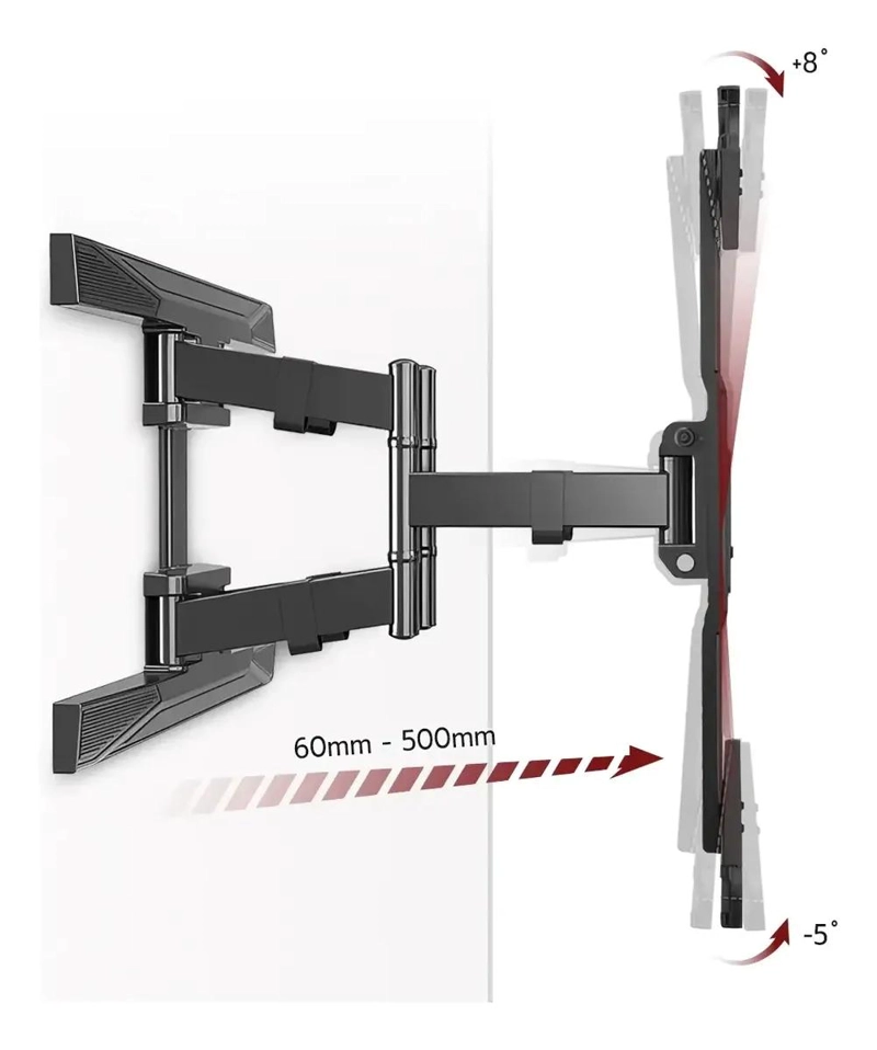 SOPORTE UNIVERSAL PARA TV DE 55 A 85 PULGADAS CON BRAZO ARTICULADO - 6