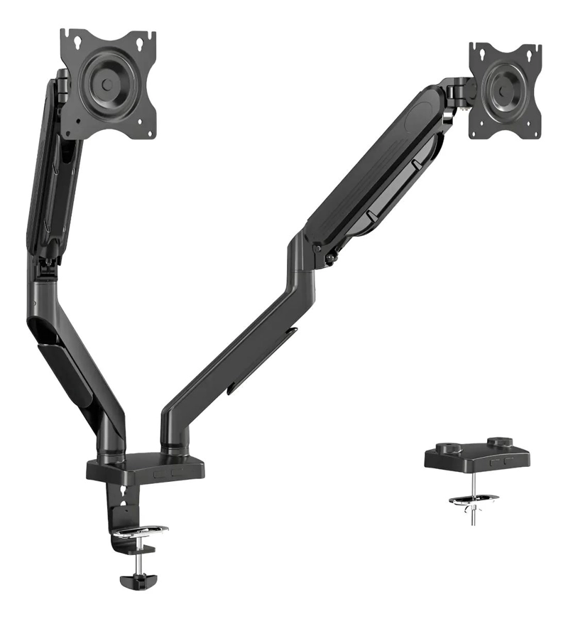 SOPORTE ERGONOMICO AJUSTABLE PARA DOS MONITORES DE 17 A 27 PULGADAS - 2