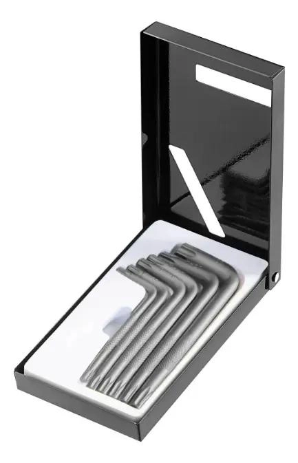 JUEGO DE LLAVES TORX DE 6 PIEZAS EN CAJA METALICA - 2