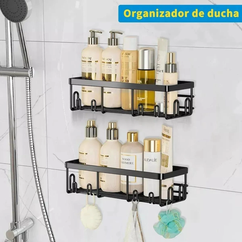 SET DE 5 ESTANTES ORGANIZADORES PARA BAÑO Y COCINA - 2