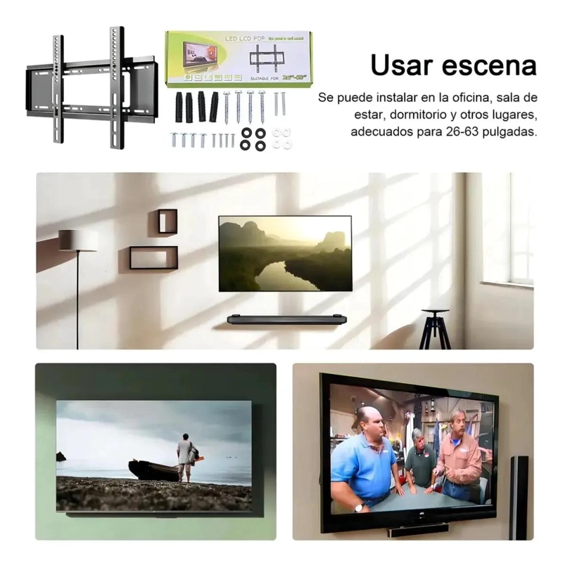 SOPORTE DE PARED PARA TELEVISORES DE 40 A 80 PULGADAS - 6