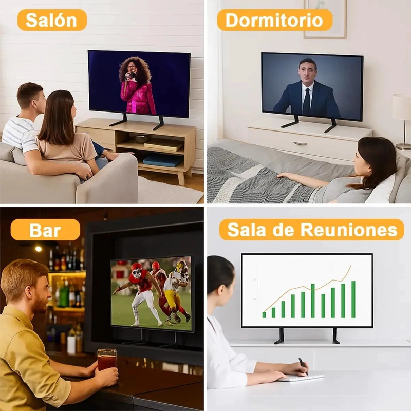 SOPORTE UNIVERSAL DE MESA PARA TELEVISORES DE 32 A 65 PULGADAS - 2