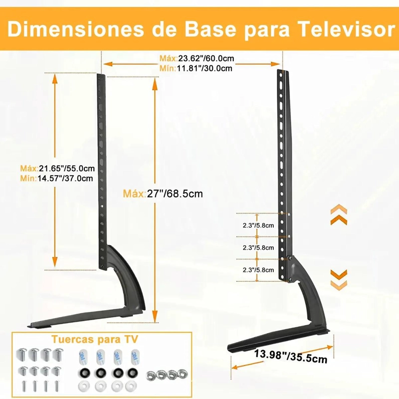 SOPORTE UNIVERSAL DE MESA PARA TELEVISORES DE 32 A 65 PULGADAS - 7
