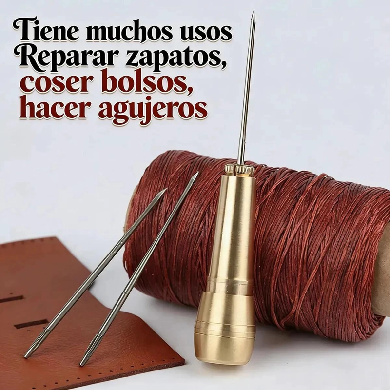 JUEGO DE PUNZONES Y AGUJAS PARA COSER CUERO Y LONA - 4
