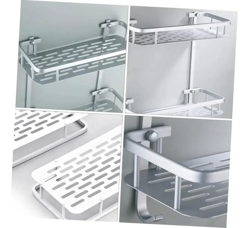 ESTANTE ORGANIZADOR DE DUCHA DE ALUMINIO PARA BAÑO Y COCINA - 5
