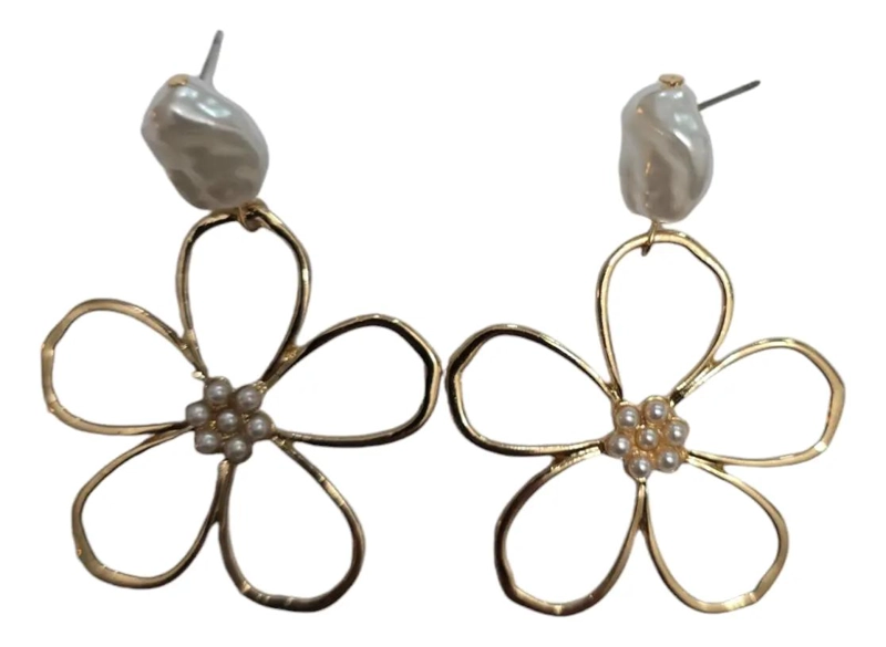 AROS COLGANTES CON DISEÑO FLORAL ELEGANTE Y SOFISTICADO - 1