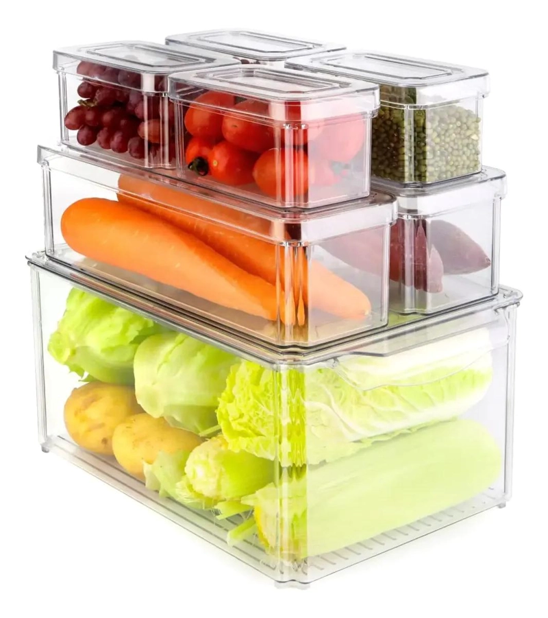 CONJUNTO DE 7 ORGANIZADORES PARA REFRIGERADOR - 1