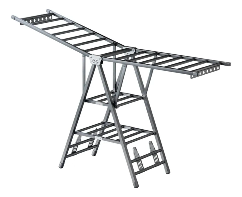 PERCHERO PLEGABLE DE ACERO AL CARBONO PARA SECADO EFICIENTE - 1