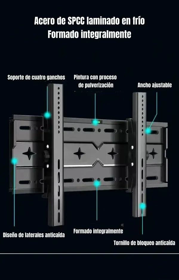SOPORTE DE PARED RECLINABLE PARA TELEVISORES DE 32 A 75 PULGADAS - 2