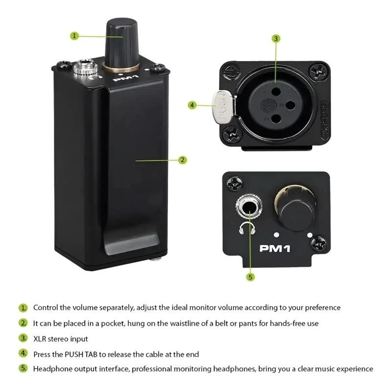 AMPLIFICADOR DE AURICULARES PORTATIL CON CONTROL DE VOLUMEN - 4