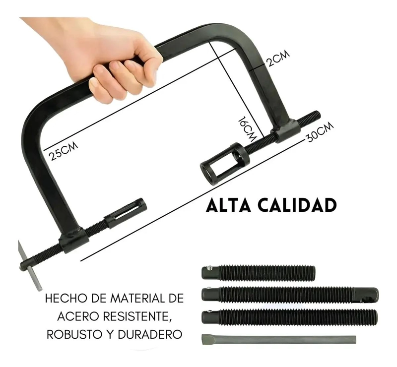 EXTRACTOR DE VALVULAS AUTOMOTRIZ UNIVERSAL 10 PIEZAS - 5