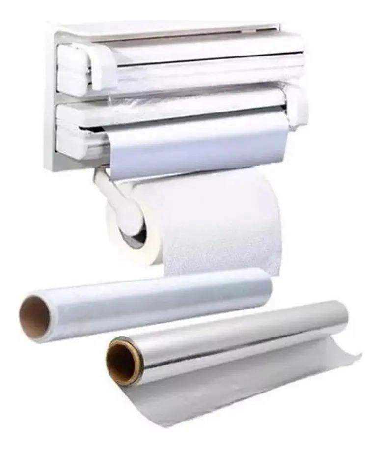 DISPENSADOR TRIPLE PARA PAPEL DE COCINA Y ALUMINIO - 3