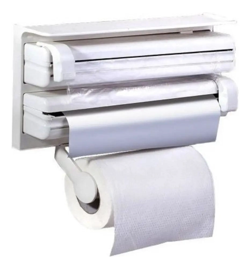 DISPENSADOR TRIPLE PARA PAPEL DE COCINA Y ALUMINIO - 4