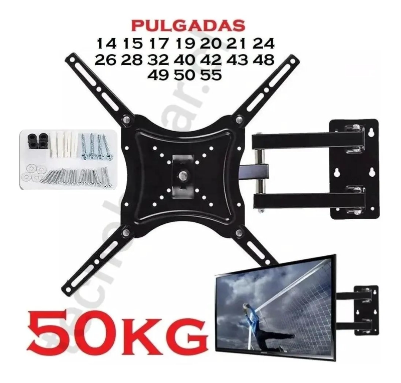 SOPORTE DE PARED PARA TELEVISORES DE 14 A 55 PULGADAS - 2