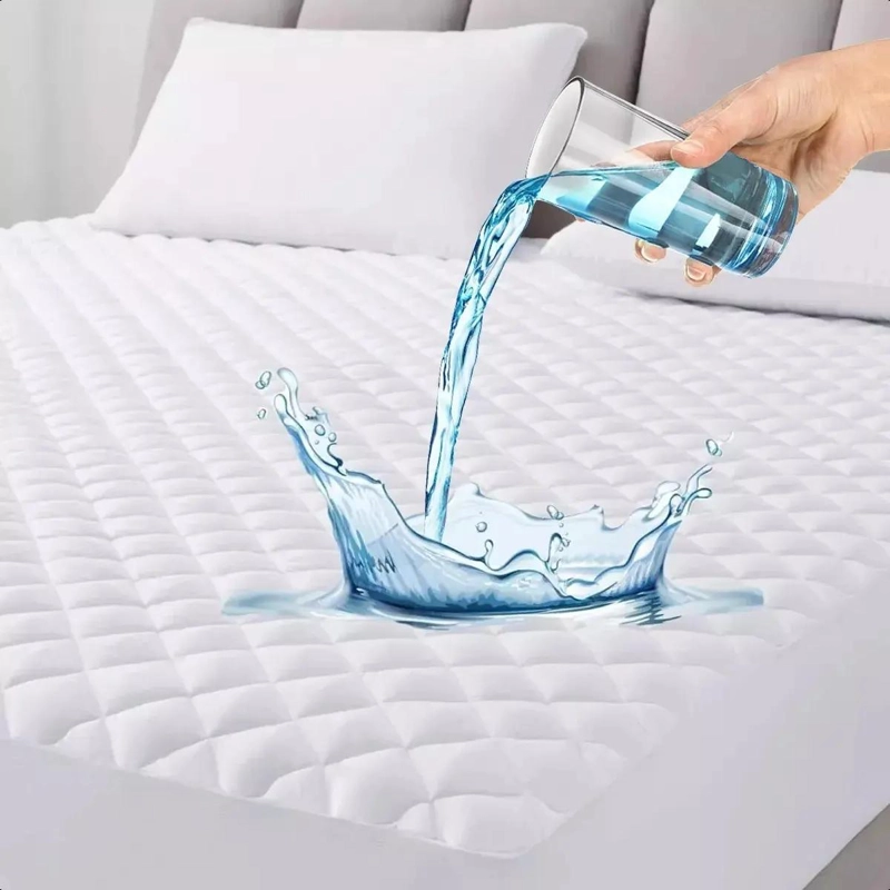 CUBRECOLCHON IMPERMEABLE PROTECTOR SUAVE PARA 1.5 PLAZAS - 1