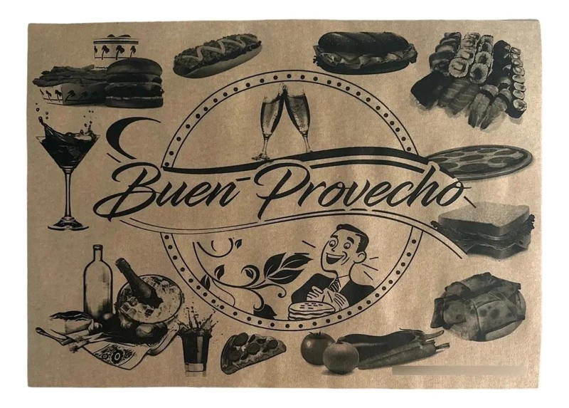 INDIVIDUALES DE PAPEL KRAFT DESECHABLES PARA EVENTOS 200 HOJAS - 1