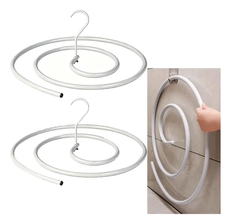 COLGADOR ESPIRAL PARA SECAR ROPA DE CAMA PACK DE 2 UNIDADES - 1