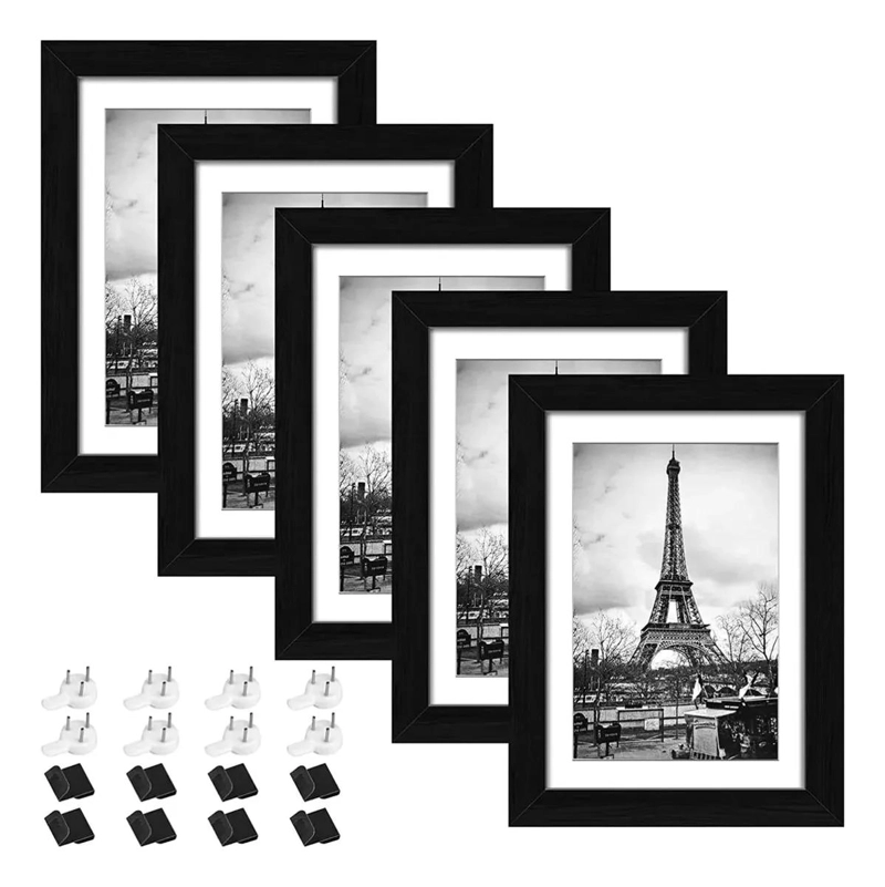 SET DE 5 MARCOS DE FOTO DECORATIVOS PARA PARED Y MESA - 1