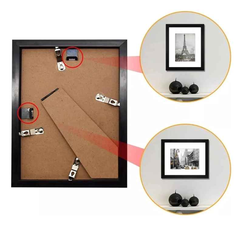 SET DE 5 MARCOS DE FOTO DECORATIVOS PARA PARED Y MESA - 4