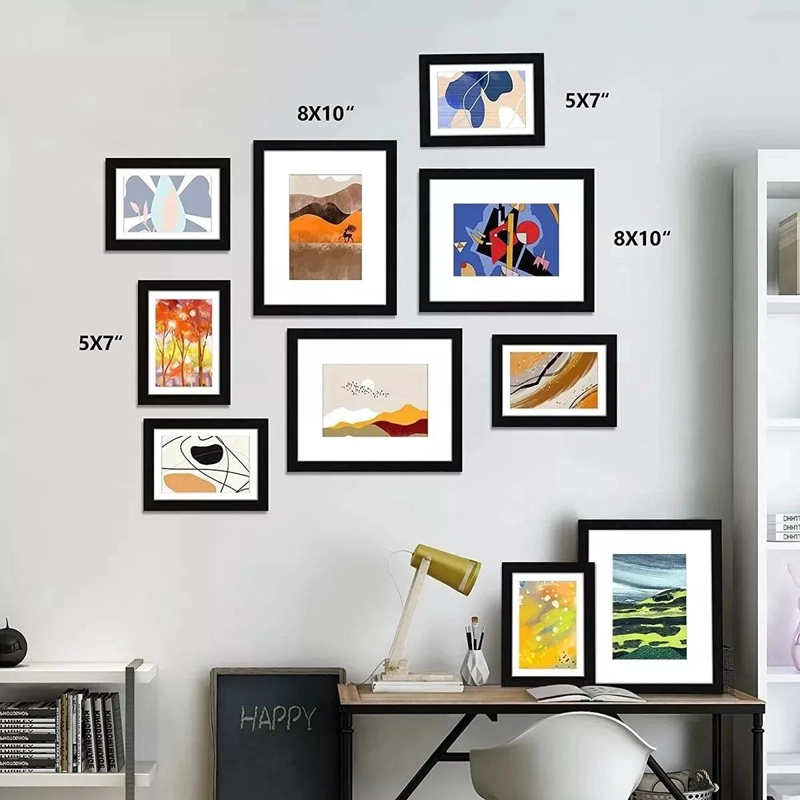 SET DE 5 MARCOS DE FOTO DECORATIVOS PARA PARED Y MESA - 6