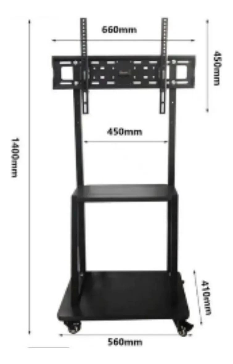 SOPORTE DE TELEVISION MOVIL PARA PANTALLAS DE 32 A 70 PULGADAS - 3