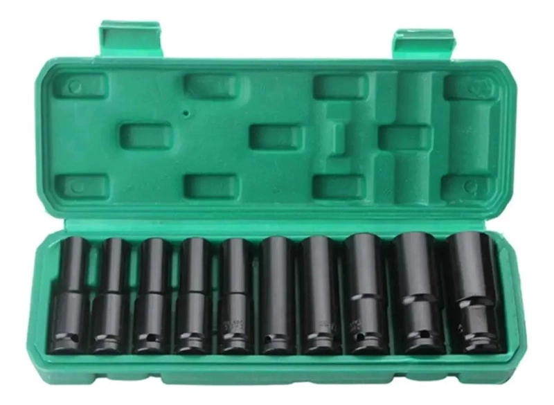JUEGO DE DADOS LARGOS DE IMPACTO 10 PIEZAS 8-24 MM - 1