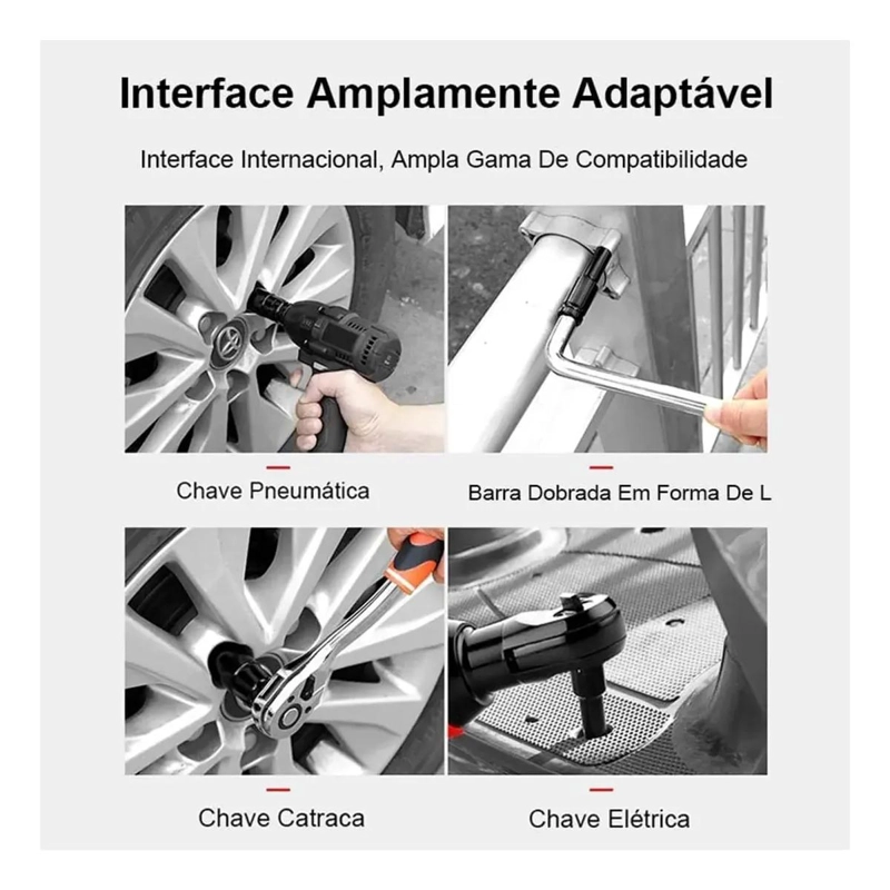 JUEGO DE DADOS LARGOS DE IMPACTO 10 PIEZAS 8-24 MM - 5