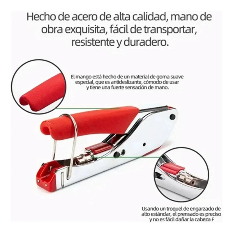 ALICATES PARA PRENSAR Y PELAR CABLES Y ALAMBRES - 7