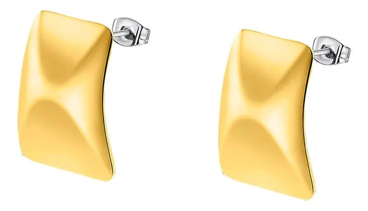 AROS DE ACERO INOXIDABLE 316L PARA MUJER CON DISEÑO URBANO - 1