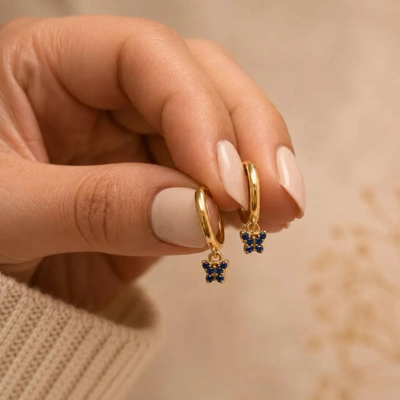 AROS DE PLATA ITALIANA CON CIRCONES ELEGANTES PARA MUJER - 3