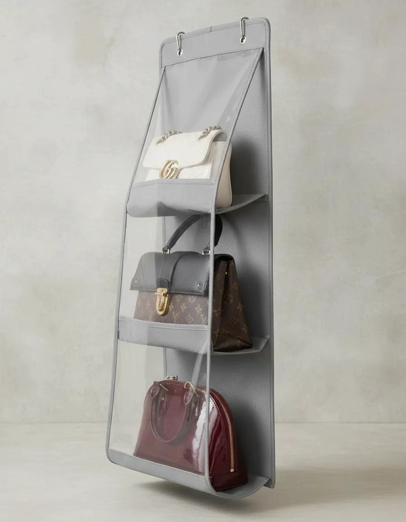 ORGANIZADOR COLGANTE DE 6 BOLSILLOS PARA CARTERAS - 5