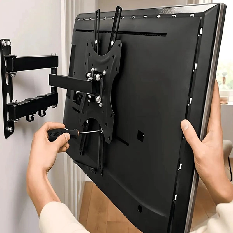 SOPORTE ARTICULADO PARA TV DE 17 A 60 PULGADAS, AJUSTABLE Y NEGRO - 9