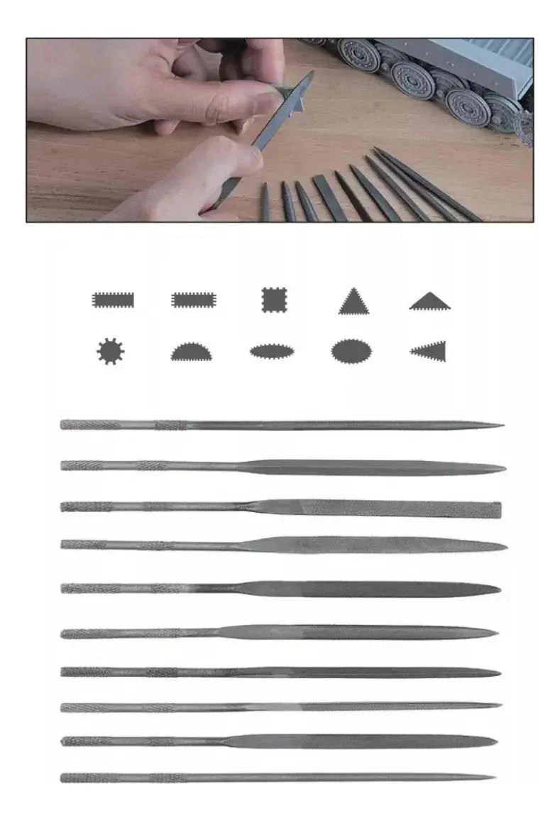 SET DE LIMAS JOYERO 10 PIEZAS 14 CM - 2