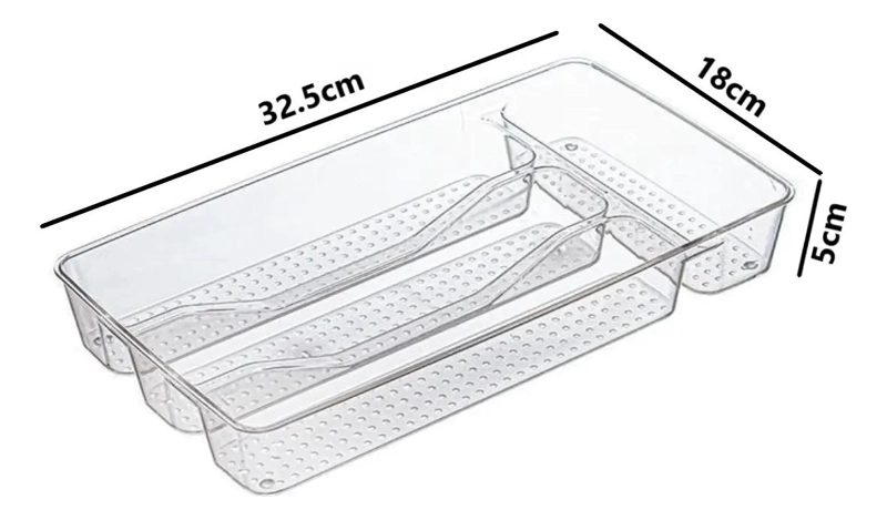ORGANIZADOR DE CUBIERTOS ACRILICO ELEGANTE PARA COCINA Y MESA - 3