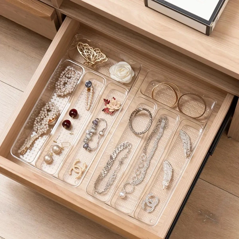 ORGANIZADOR DE CUBIERTOS ACRILICO ELEGANTE PARA COCINA Y MESA - 6
