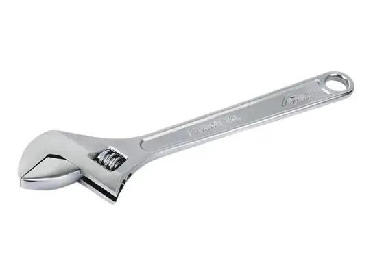 LLAVE AJUSTABLE CROMADA DE 12 PULGADAS PARA USO PROFESIONAL - 1