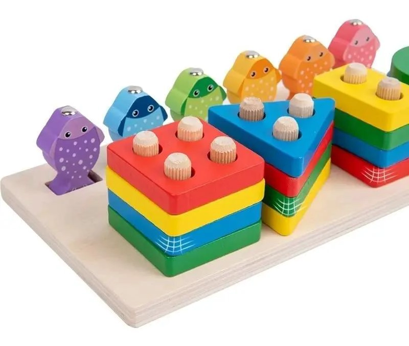 JUGUETE DE PESCA MAGNE TICA DE MADERA PARA NIÑOS - 8