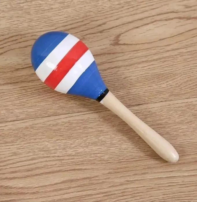 MARACAS DE MADERA PARA BEBE S JUGUETE DIDACTICO PACK DE 8 - 7