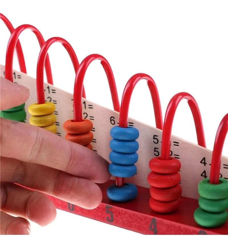 ABACO DE MADERA DIDACTICO PARA APRENDIZAJE MATEMATICO - 2